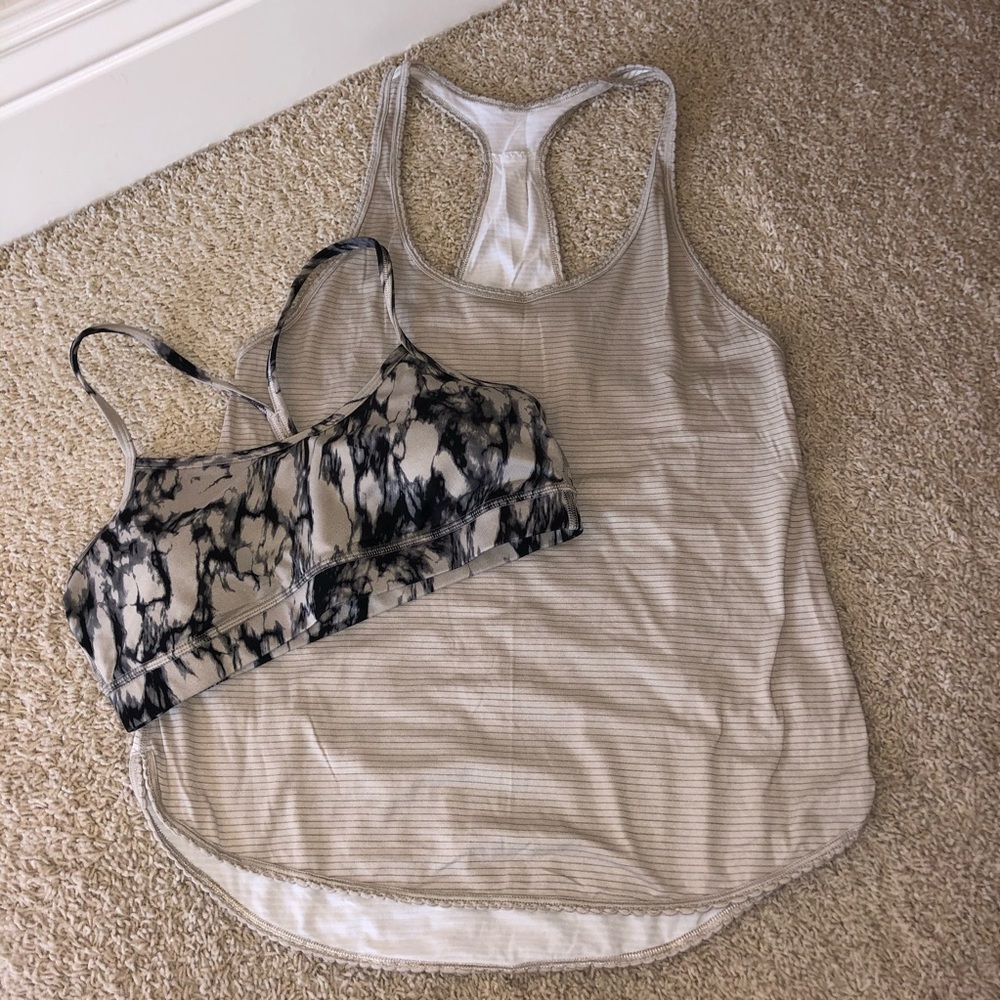 Lululemon Tank and Bra Set